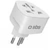 SBS CH Travel Adapteris - Universal - Baltas