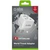 SBS CH Travel Adapteris - Universal - Baltas