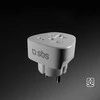 SBS Shucko/EU Travel Adapteris - Universal - Baltas