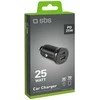 SBS TECRPD25W 25W USB-A USB-C su Power Delivery - juoda