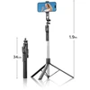 Selfie stick Orico SPM190 tripod 1/4" for phone camera with 360 degree rotation Bluetooth 5.2 - juodas