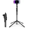 Selfie stick Orico SPN185 1/4" tripod for phone camera with 360 degree rotation Bluetooth 5.2 - juodas
