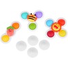 Jokomisiada sensorinis vonios žaislas „Fidget Spinner“ su siurbtuku, 3 vnt., ZA5340