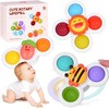 Jokomisiada sensorinis vonios žaislas „Fidget Spinner“ su siurbtuku, 3 vnt., ZA5340