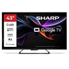 Televizorius Sharp | 43HR7265E | 43 | Smart TV | Google TV | Juodas