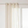 Sheer curtain Atmosphera Alla Linen taupe 140x240 cm