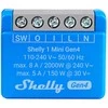 Shelly 1 Mini Gen4 1 kanalo relė 8A (WiFi, Bluetooth, Zigbee, Matter)
