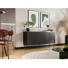 Cama Meble SIENA komoda 150,5x40x75 matinis juodas