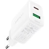 Įkroviklis jungiama į tinklą Acefast A25, USB + USB-C, PD 20W (balta)