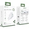 Įkroviklis jungiama į tinklą Acefast A25, USB + USB-C, PD 20W (balta)
