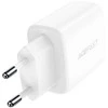 Įkroviklis jungiama į tinklą Acefast A25, USB + USB-C, PD 20W (balta)
