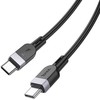 Silicone Cable USB C to USB C Hoco 3A 60W 3 m X109 juodas