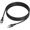 Silicone Cable USB C to USB C Hoco 3A 60W 3 m X109 juodas