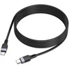 Silicone Cable USB C to USB C Hoco 3A 60W 3 m X109 juodas