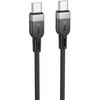 Silicone Cable USB C to USB C Hoco 3A 60W 3 m X109 juodas