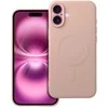 OEM dėklas, skirtas „iPhone 16 PLUS“ silikoniniam „Mag“ dėklui, suderinamas su „MagSafe“ (apsauga nuo kameros), rožinis