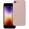 OEM dėklas, skirtas iPhone 7 / 8 / SE 2020 / SE 2022, silikoninis MagSafe dėklas (apsauga nuo kameros), rožinis