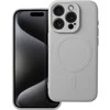 Oem Dėklas Silicone Mag Cover (MagSafe) skirtas iPhone 15 Pro titano spalvos