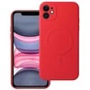 Oem Originalus „iPhone 11“ silikoninis dėklas, suderinamas su „MagSafe“ (fotoaparato apsauga), raudonas