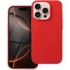 OEM dėklas, skirtas „iPhone 16 PRO“ silikoniniam „Mag“ dėklui, suderinamas su „MagSafe“ (didele skylute), raudonas