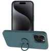OEM dėklas iPhone 15 PRO MAX silikoniniam žiedui žalias