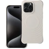 Oem dėklas, skirtas iPhone 15 PRO, silikoninis Zephyr Mag Cover, suderinamas su MagSafe, baltas