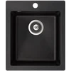 Compotexa Akmens masės plautuvė HELIKA Simplex SQS100W, Silicsana spalva: Juoda | Juodas metallic 601