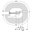SIFONAS GEBERIT D52 26CM CHROMUOTAS