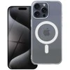 Oem Originalus „iPhone 15 PRO MAX“ skaidrus dėklas, 2 mm „Mag“ dangtelis, suderinamas su „MagSafe“ (fotoaparato apsauga), permatomas.