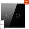 Smart Light Switch ZigBee Avatto ZTS02-EU-B2 2 Way TUYA juodos spalvos