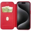 OEM atverčiamas dėklas, skirtas iPhone 15 PRO, Smart Mag, suderinamas su MagSafe, raudonas