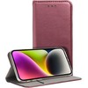 Oem SMART MAGNETO Book dėklas skirtas Motorola Edge 60 FUSION burgundy