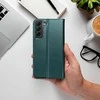 Dėklas Oem Flip case for Motorola G56 5G Smart Magneto dark žalias