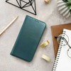 Dėklas Oem Flip case for Oppo A57 / A77 Smart Magneto dark žalias