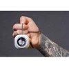 OEM Smart Ring R11M - išmanusis plieno žiedas su įkrovimo dėžute, 8 dydis (18,1 mm), juodas