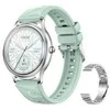 Išmanusis laikrodis COLMI L28 Smart Watch (Sidabrinis-žalias + sidabrinis steel strap)