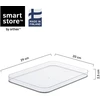 SMARTSTORE Dangtis daiktadėžei 10990, skaidri, 29 x 20 x 2.5 cm