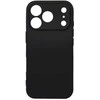 OEM dėklas, skirtas iPhone 17 Pro / 18 Pro (žemas kameros kraštas), minkštas, juodas