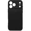 OEM dėklas, skirtas iPhone 17 Pro Max / 18 Pro Max (žemas kameros kraštas), minkštas, juodas
