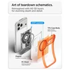 Dėklas Spigen Ultra Hybrid MagSafe Case for iPhone 18 Pro / 17 Pro - Oranžinis