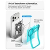 Dėklas Spigen Ultra Hybrid MagSafe case for iPhone 18 Pro / 17 Pro - light mėlynas