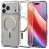 SPIGEN case ULTRA HYBRID MAG compatible with MagSafe for IPHONE 17 Pro Max clear auksinis