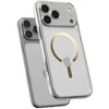 SPIGEN case ULTRA HYBRID MAG compatible with MagSafe for IPHONE 17 Pro Max clear auksinis
