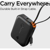 Spigen Essential 10,000 mAh 30W Power Bank (Built in Cable), juodas EA3010BT