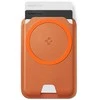 Dėklas Spigen Valentinus MAgFit+ MagSafe Universal Magnetic Card Holder Metallic oranžinės spalvos