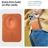 Dėklas Spigen Valentinus MagSafe Universal Magnetic Card Holder Metallic oranžinės spalvos
