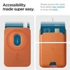 Dėklas Spigen Valentinus MagSafe Universal Magnetic Card Holder Metallic oranžinės spalvos