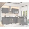 STOLKAR Cosmo Design ANIKA graphite/graphite 2.0/2.6 kitchen furniture set