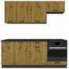STOLKAR Cosmo Design ANIKA kitchen furniture set, artisan oak/graphite 2.0