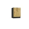 STOLKAR Cosmo Design ANIKA kitchen furniture set, artisan oak/graphite 2.0